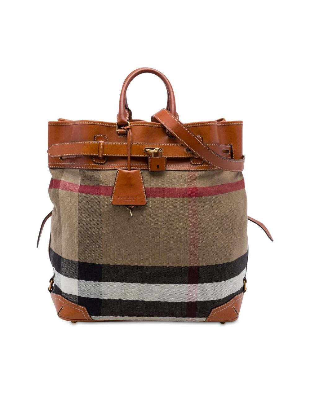 Burberry Mega Check Canvas And Leather #368449B47B
